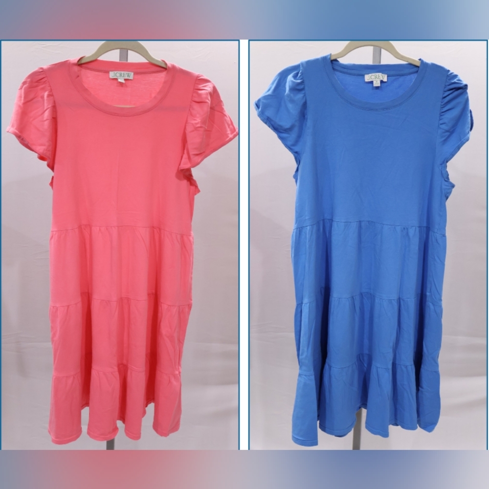 J. Crew | 2 For 1 Women's Casual Dresses Bundle 🎁 Pink and Blue
